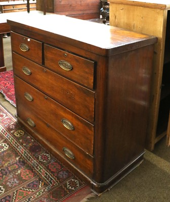 Lot 1330 - A Mahogany Chest of Drawers, 19th century,...