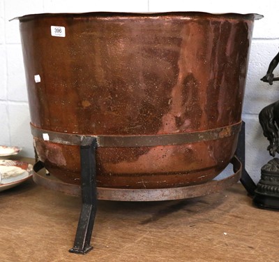 Lot 396 - A 19th Century Copper Log Bin