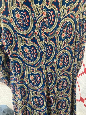 Lot 2050 - A Circa 1920s Nitor Chinoserie Style Blue Silk...