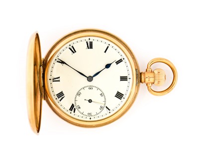 Lot 2388 - Rolex: A 9 Carat Gold Full Hunter Pocket Watch,...