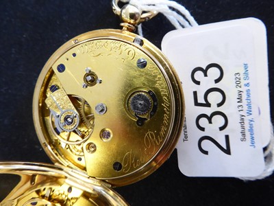 Lot 2353 - Robert Rimmer: An 18 Carat Gold Open Faced...