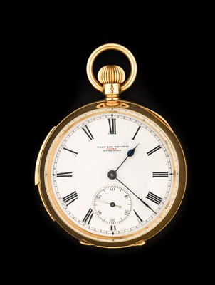 Lot 2267 - West End Watch Co: An 18 Carat Gold Open Faced...