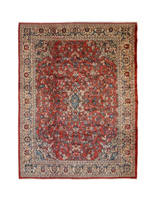 Lot 539 - Mahal Carpet West Iran, circa 1950 The faded...