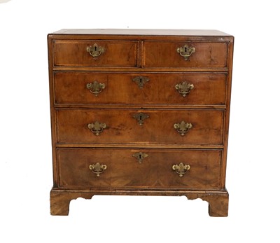 Lot 684 - A George II Walnut, Featherbanded and...