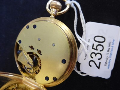 Lot 2350 - An 18 Carat Gold Open Faced Chronograph Pocket...