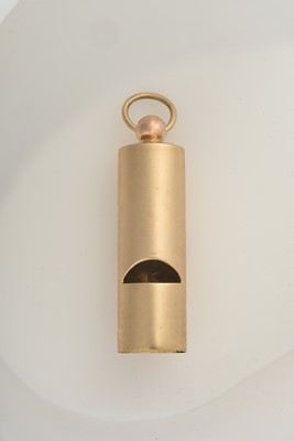 Lot 2087 - A George V Gold Whistle
