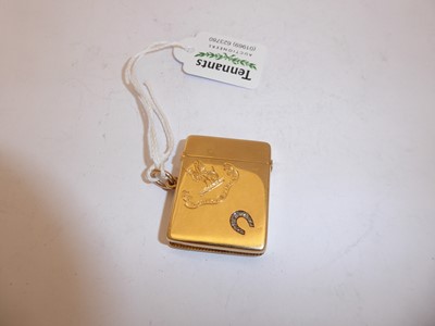 Lot 2088 - A Victorian Gold and Diamond-Set Vesta-Case