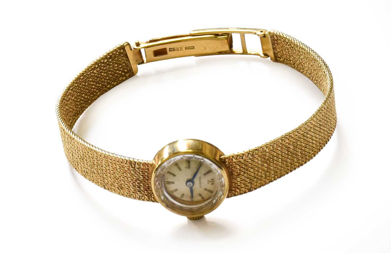 Lot 3 - A Lady's 9 Carat Gold Wristwatch, signed Tissot