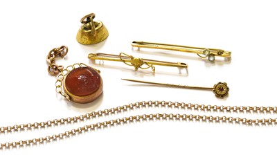 Lot 7 - A Small Quantity of Jewellery, including a 9...