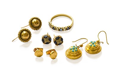 Lot 9 - A Small Quantity of Jewellery, including a 9...