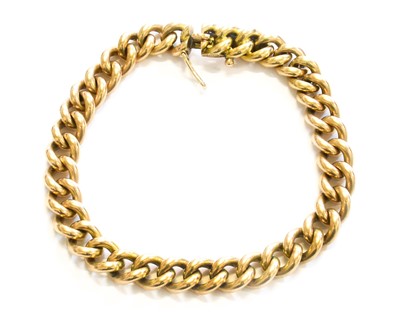 Lot 282 - A Curb Link Bracelet, length 20.5cm