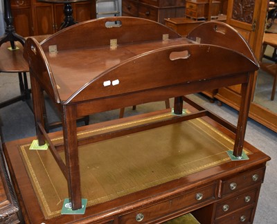 Lot 1260 - A Mahogany Butlers Tray on Stand , 94cm by...