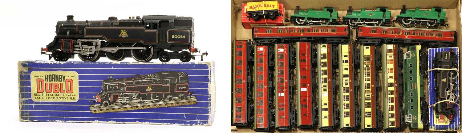 Lot 108 - Hornby Dublo 2-Rail Locomotives and Coaches