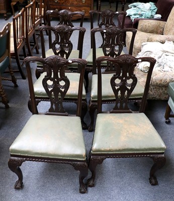 Lot 1309 - A Set of Six George III Style Mahogany Dining...