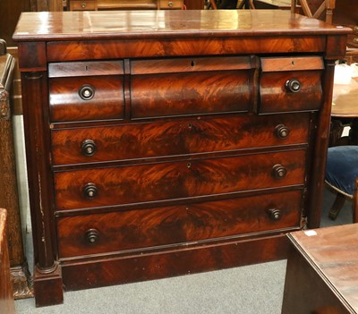 Lot 1333 - A 19th Century Mahogany Scotch Chest, 132cm by...