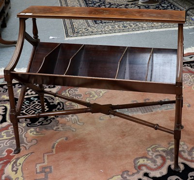 Lot 1332 - A 19th Mahogany Book Trough, 92cm by 39cm by 85cm