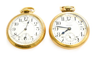 Lot 258 - Two Gold Plated Pocket Watches with Reserve...