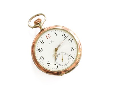 Lot 31 - A Silver Open Faced Pocket Watch, signed Omega,...