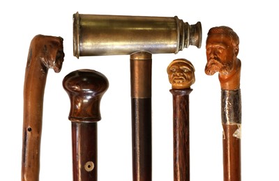 Lot 371 - A Novelty Walking Stick/Telescope, 20th...