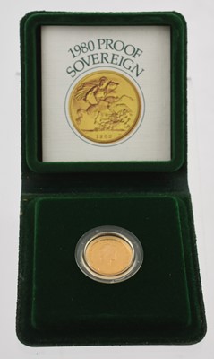 Lot 311 - Elizabeth II, Proof Sovereign 1980, obv....