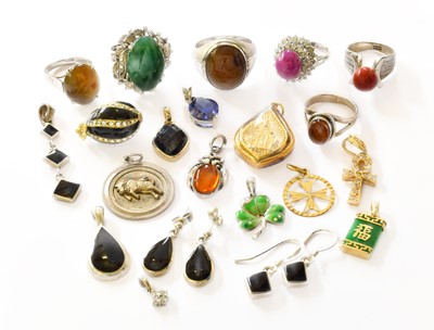 Lot 66 - A Quantity of Jewellery, including a synthetic...