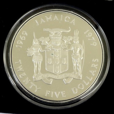 Lot 218 - Jamaica, Silver Proof $25 1979 (.925 silver,...