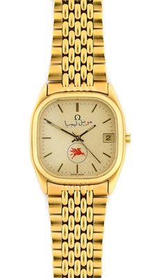 Lot 2169 - Omega: A Gold Plated Automatic Calendar Centre...
