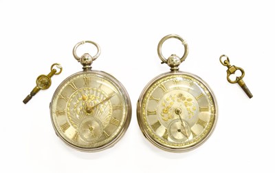 Lot 81 - Two Silver Open Faced Pocket Watches