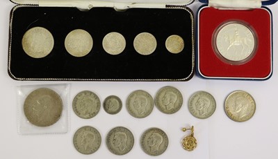 Lot 456 - George VI, Silver Specimen Set 1946, 5 coins...