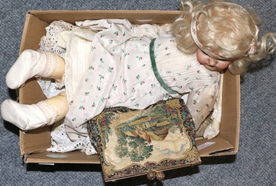 Lot 1090a - German Bisque Socket Head Doll Schoneau &...