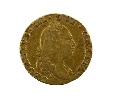 Lot 310 - George III, Half Guinea 1785, obv. older...