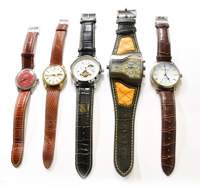 Lot 116 - A Selection of Wristwatches, by Seiko, Enicar,...