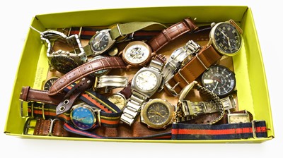 Lot 116 - A Selection of Wristwatches, by Seiko, Enicar,...