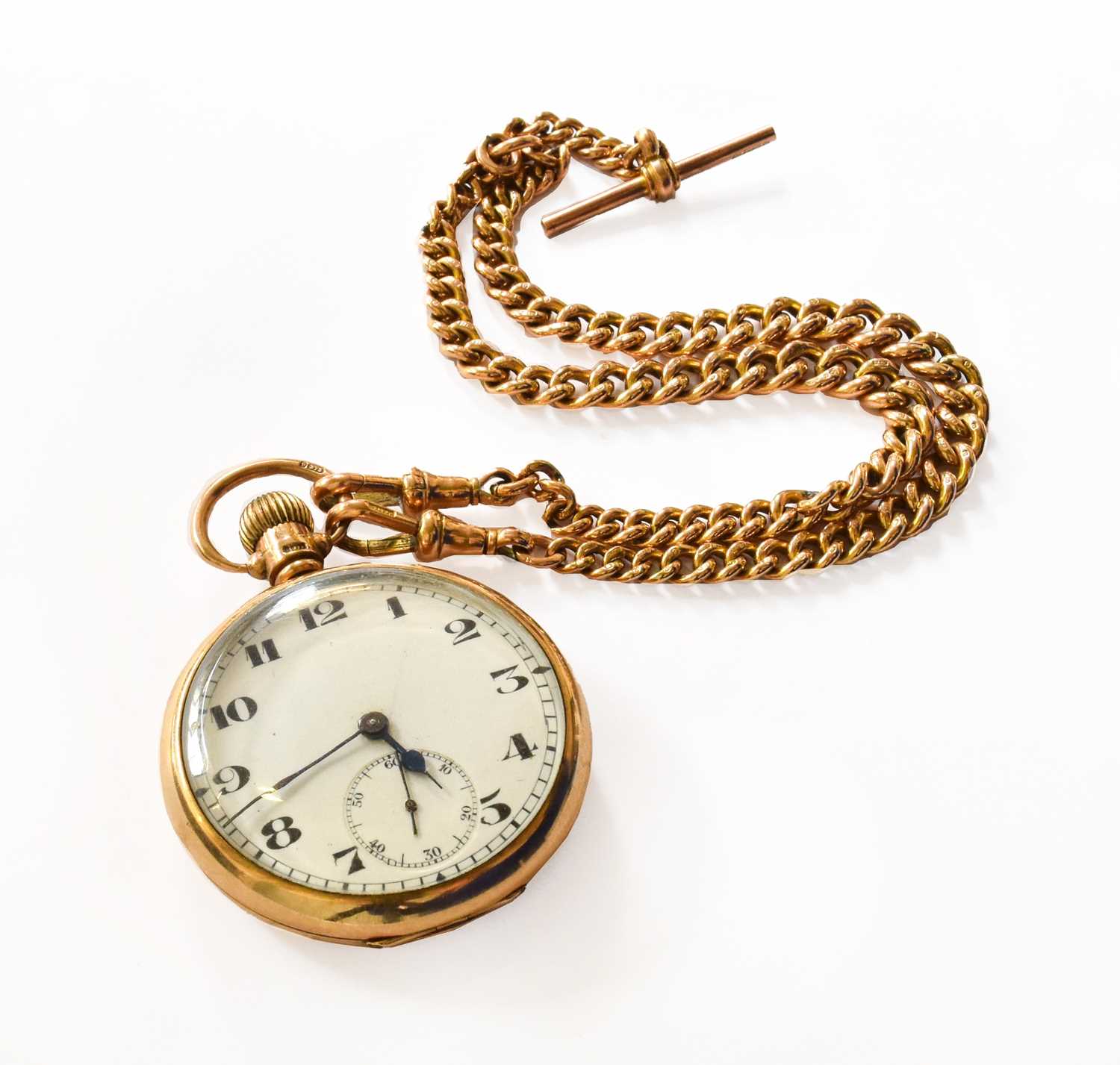 Lot 69 - A 9 Carat Gold Open Faced Pocket Watch and a 9...