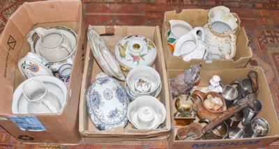 Lot 391 - Boxes of General Household Ceramics, Glass and...