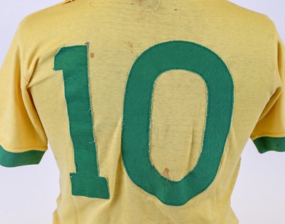 Lot 4 - Pele Match Worn Brazil Shirt