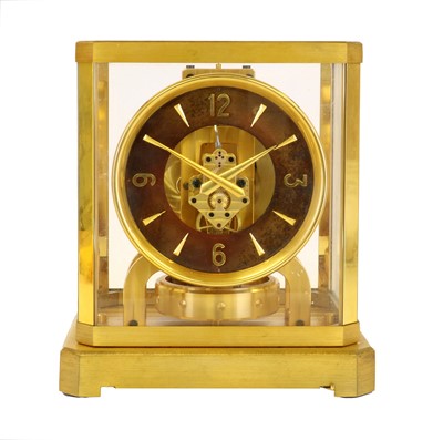 Lot 580 - A Brass Atmos Clock, signed Jaeger LeCoultre,...