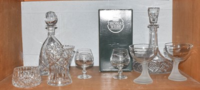 Lot 229 - A Thomas Webb Cut Glass Decanter and Stopper,...
