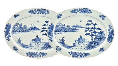 Lot 231 - A Pair of Chinese Porcelain Platters, Qianlong,...