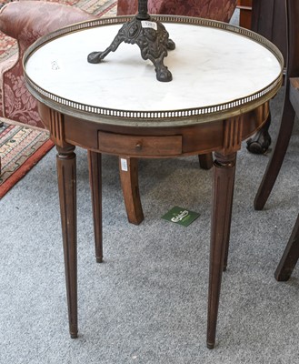 Lot 1282 - A French Mahogany Circular Occasional Table,...