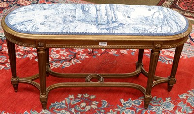 Lot 1398 - A French Giltwood Stool, late 19th/early 20th...