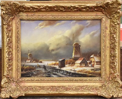 Lot 1170 - Ellen Vernon (1860-1927) Figures beside a...