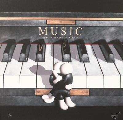 Lot 1006 - Mark Grieves (Contemporary) "Music" Signed and...