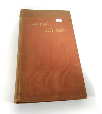 Lot 259 - A Vintage Orange Album Containing Approx. 150...