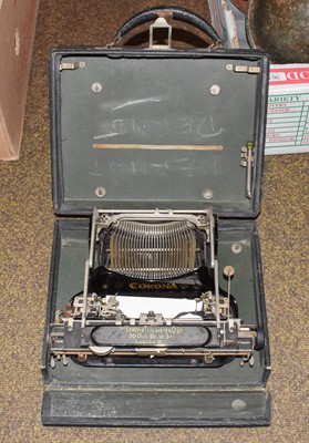 Lot 368 - A Vintage Cased Corona Typewriter