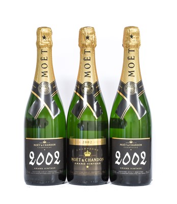 Lot 5018 - Moët & Chandon 2002 Vintage Champagne (three...