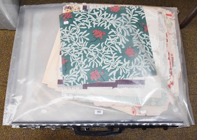 Lot 382 - A Quantity of Ephemera: including wallpaper...