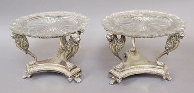 Lot 176 - A Pair of Silver Plated Comports with...