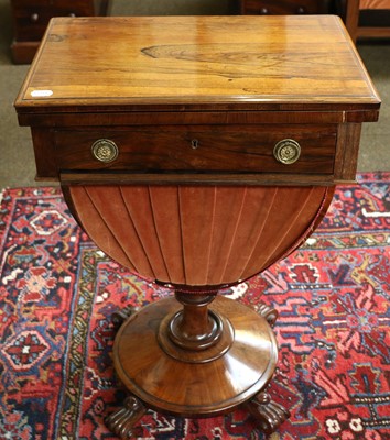 Lot 1390 - A Victorian Rosewood Centre Pedestal Work...