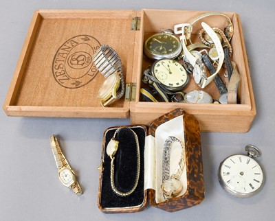 Lot 127 - A Selection of Wristwatches and Pocket Watches,...